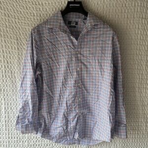 Ralph Lauren‎ Button Down Shirt Mens L Blue Plaid Checked Supine Cotton - Read